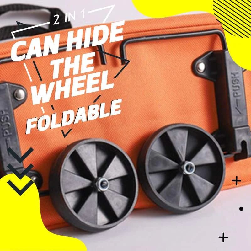 ⏳LAST DAY SALE 🔥2-in-1 Foldable Shopping Trolley Bag with Wheels 🛒