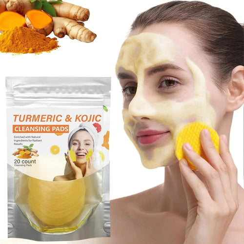 Turmeric & Kojic Acid Brightening Face Cleansing Pads